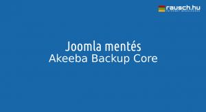Akeeba Backup Core - Joomla 3 mentés